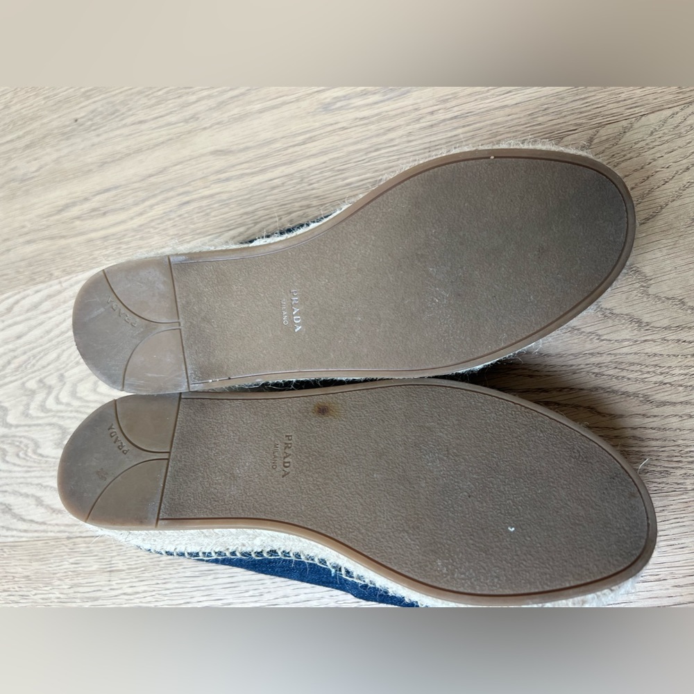 Prada Denim Logo Espadrille Loafers US size 6.5 (IT size 36.5) - Picture 5 of 9